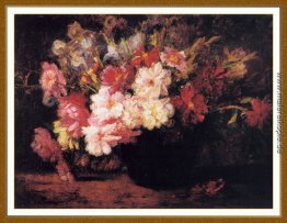 Pfingstrosen und Iris Pfingstrosen und Iris