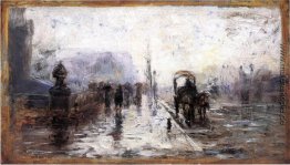 Straßenszene mit Wagen Straßenszene mit Wagen