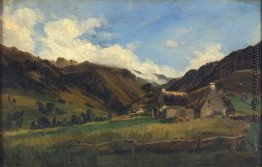 Eine hügelige Landschaft in der Auvergne Eine hügelige Landschaft in der Auvergne