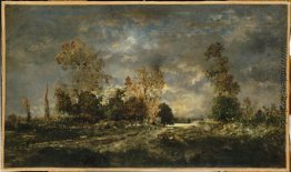 Straße im Wald von Fontainebleau Straße im Wald von Fontainebleau