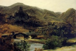 Eine Ansicht von Thiers in der Auvergne Eine Ansicht von Thiers in der Auvergne