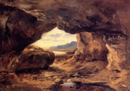 Die Höhle in einer Klippe in der Nähe von Granville Die Höhle in einer Klippe in der Nähe von Granville
