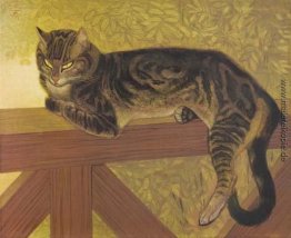 Der Sommer - Katze auf einer Balustrade Der Sommer - Katze auf einer Balustrade