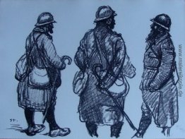 Trois permissionaires barbus Trois permissionaires barbus