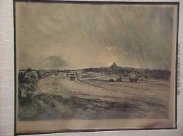 Landschaftsradierung Landschaftsradierung