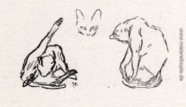 Drei Katzen Study Drei Katzen Study