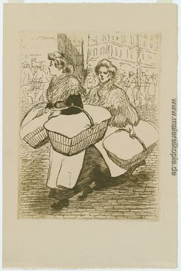 Laundresses tragen linnen Laundresses tragen linnen