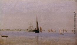 Schiffe und Segelboote auf dem Delaware- Schiffe und Segelboote auf dem Delaware-