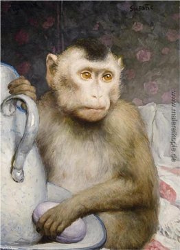 Monkey with Pitcher Monkey with Pitcher