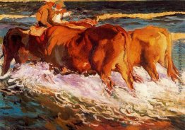 Im Meer Rinder, Studie für "Sonne der am Nachmittag" Im Meer Rinder, Studie für "Sonne der am Nachmittag"