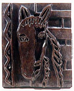 Der Kopf eines Pferdes (das Pferd) Der Kopf eines Pferdes (das Pferd)