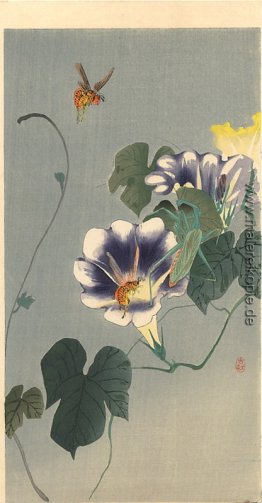 Wespen und Gottesanbeterin Wespen und Gottesanbeterin