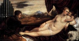 Venus und Cupido mit einer Organist Venus und Cupido mit einer Organist