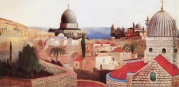Mit Blick auf das Tote Meer aus dem Tempelplatz in Jerusalem Mit Blick auf das Tote Meer aus dem Tempelplatz in Jerusalem