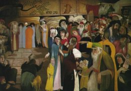 Am Eingang der Klagemauer in Jerusalem- Am Eingang der Klagemauer in Jerusalem-