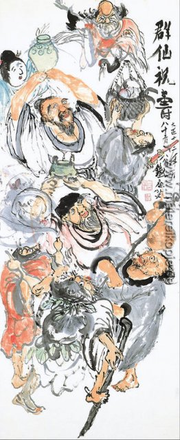 Taoistischen Unsterblichen Feiern Longevity Taoistischen Unsterblichen Feiern Longevity