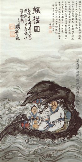 Einschiffung auf einem Floß Einschiffung auf einem Floß