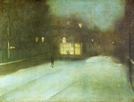 Notturno im Grau und Gold: Chelsea Schnee Notturno im Grau und Gold: Chelsea Schnee