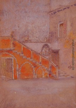 Das Treppenhaus Hinweis in Red Das Treppenhaus Hinweis in Red