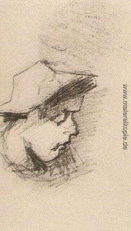 Kopf eines Mannes mit Strohhut Kopf eines Mannes mit Strohhut