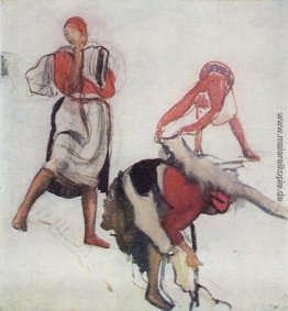 Studie für die Malerei "Canvas Bleaching" Studie für die Malerei "Canvas Bleaching"