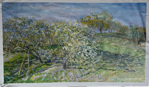 Apfelbäume in der Blüte
