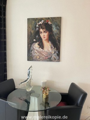 Mädchen gekleidet als Flora