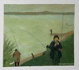 Angler auf dem Rhein