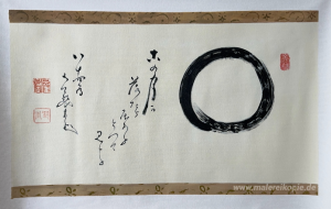 Enso mit einem Gedicht