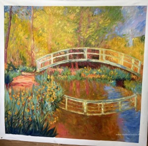 Die japanische Brücke (die Brücke in Monets Garten)