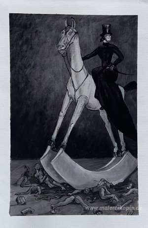 Die Dame auf dem Pferd
