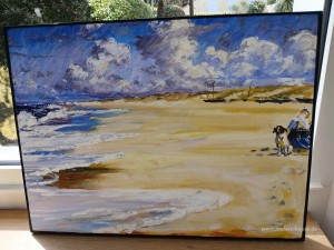 Marie Krøyer Malerei am Strand von Stenbjerg