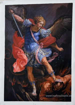Der Erzengel Michael besiegt Satan