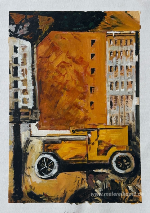 Der gelbe Lkw