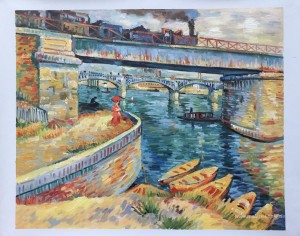 Brücken über der Seine bei Asnieres