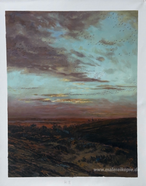 Abend Migration der Vögel