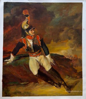 Die Verwundeter Kürassier