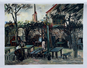 Terrasse eines Cafés auf Montmartre 