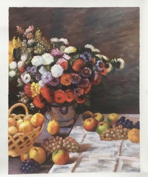 Blumen und Früchte