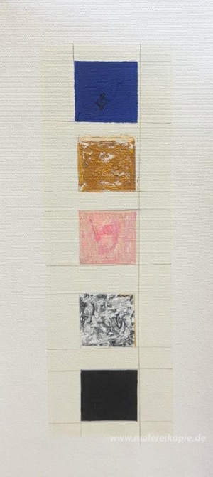 Monochrom blau, gold, pink, silber, schwarz