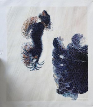 Dynamik eines Hund an der Leine