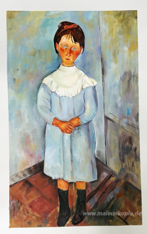 Kleines Mädchen im blauen