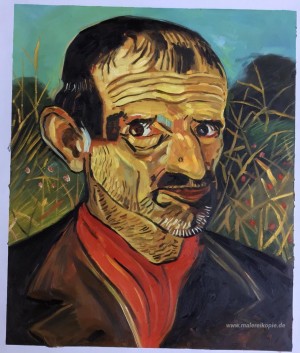 Selbstbildnis mit rotem Schal