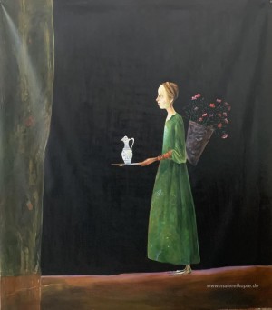 Mädchen mit Blumen