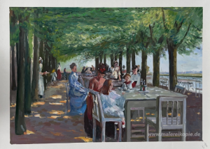 Die Terrasse im Restaurant Jacob in Nienstedten an der Elbe