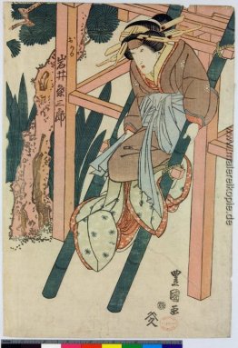 Die Kabuki-Schauspieler Onoe Kikugoro III als Oboshi Yuranosuke Die Kabuki-Schauspieler Onoe Kikugoro III als Oboshi Yuranosuke