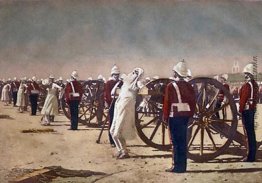 Blasen von Guns in Britisch-Indien Blasen von Guns in Britisch-Indien