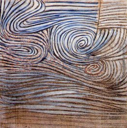 Spiral-Motiv in Weiß, Schwarz und Indigo Spiral-Motiv in Weiß, Schwarz und Indigo