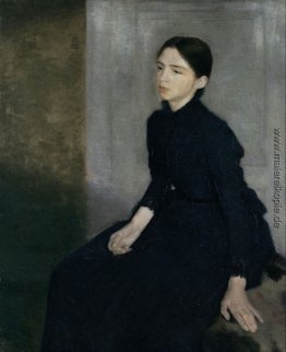 Portrait einer jungen Frau. Die Schwester des Künstlers Anna Ham Portrait einer jungen Frau. Die Schwester des Künstlers Anna Ham