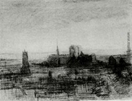 Die Dächer von Paris und Notre-Dame Die Dächer von Paris und Notre-Dame